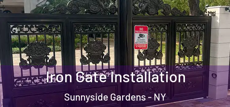 Iron Gate Installation Sunnyside Gardens - NY